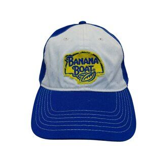 Banana Boat Hat StrapBack Blue White